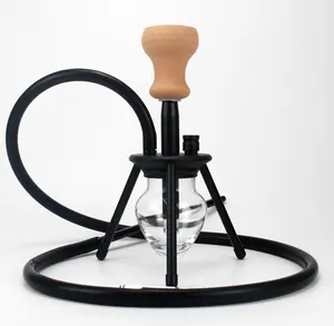 Cachimba de Moda en Oferta, Set de Cachimba con Trípode, Botella de Vidrio, Eje de Aluminio, Cachimba de Viaje, Shisha - Product Image 1