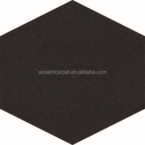 Dalles de moquette hexagonales en nylon à boucles, ignifuges, modernes, à motif écossais, pour bureaux commerciaux, pour la prière et l'usage domestique - Product Image 3