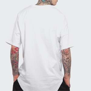 T-shirts personnalisés amples et oversize, unis et vierges, de luxe, à épaules tombantes, 100% coton, 220 g/m², épais, pour hommes - Product Image 2