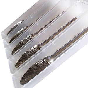 Của nhà sản xuất 6.35mm/6mm/1/4 \ "Shank rắn Khoan Quay Burr Carbide Bộ mũi khoan cho vườn cắt OEM tùy biến hỗ trợ - Product Image 1