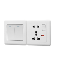 Norme américaine vente chaude nouveau Design haute qualité contrôle lumière acrylique panneau maison interrupteur mural électrique