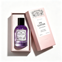 Boîte à parfum personnalisée avec couvercle et base, insert en mousse - Emballage en carton rigide écologique pour cadeaux cosmétiques, vente en gros OEM