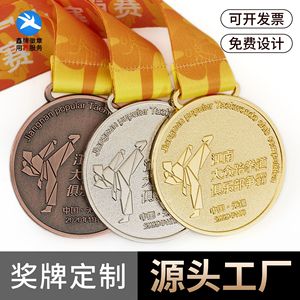 เหรียญรางวัลมาราธอนโลหะสั่งทำยี่ห้อซิน ขนาด 6 ซม. ผลิตจากโลหะผสมสังกะสี เหมาะสำหรับมอบให้ผู้ชนะเด่นในงานกีฬาและการแข่งขัน - Product Image 2