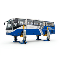 Maxima FC85W CE-Zertifizierter 8,5T/Säule Hydraulikzylinder 4-Säulen Bewegliche LKW-Hebebühne