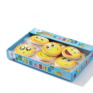 Goma de Borrar con Cara Sonriente, Accesorios Escolares Promocionales, Bonitos Borradores de Goma con Expresiones de Sonrisa para Niños - Product Image 5