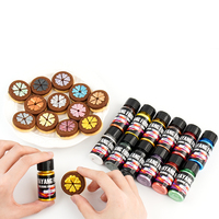 Colorant Alimentaire Liquide Scintillant HALAL, Colorant Alimentaire Métallique, Peinture Colorante Scintillante pour Halloween, Glaçage, Fondant, Boissons