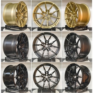Cao cấp giả mạo sâu món ăn lõm đông lạnh Vàng T6061 bánh xe trung tâm 18-24inch 5x112 5x114.3 5x120 vành cho BMW M2 M3 M4 M5 Audi A5 A6 - Product Image 6