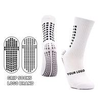 Chaussettes de football pour jeunes avec design adhésif et protège-tibias antidérapants pour l'entraînement et les matchs, couleurs personnalisables