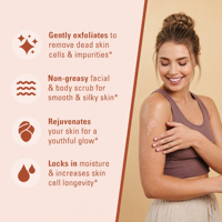 Gommage au sel de l'Himalaya au collagène à marque privée, exfoliant régénérant aux cellules souches, soin éclaircissant et hydratant pour le visage et le corps