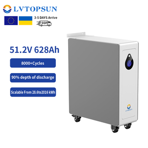 LVTOPSUN 32kWh Residential Commercial LiFePO4 Solar Battery Pack 51.2V 628Ah 8000 <b>Cycles</b> 5-Year Warranty Energy Storage Solution - Product Image 1