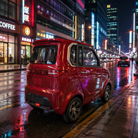 Quadricycle électrique à deux portes et trois places avec certification européenne EEC et COC