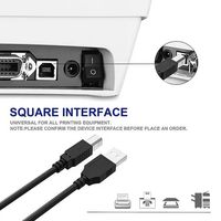 Nouveauté Câble USB B pour imprimante Câble de connexion de données 3D USB 2.0 AM vers BM Câble pour ordinateur/imprimante