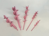 Ensemble de 4 tarières manuelles portables universelles pour jardinage et creusement de trous dans les sols lâches, directement de l'usine