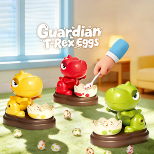 AJB Plástico Nuevo Juego de Mesa Divertido para la Familia, Juego de Mesa de Dinosaurios con Pinzas, Juego de Mesa de Batalla de Trucos para Niños - Product Image 2