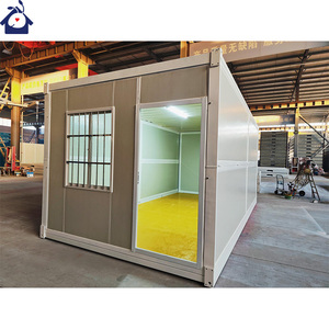 Contenedor plegable prefabricado de 20 pies con espacio de caja, casa modular prefabricada lista para el personal, dormitorio, casa contenedor plegable - Product Image 4