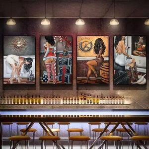 Dipinto <span class=keywords><strong>di</strong></span> Ritratto Femminile Sensuale - Arte Contemporanea per Appartamenti, Hotel, Caffè, Facile da Appendere - Product Image 2