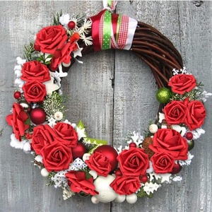 <span class=keywords><strong>50</strong></span> pezzi <span class=keywords><strong>rose</strong></span> <span class=keywords><strong>rosse</strong></span> finte di alta qualità per fai da te Bouquet da sposa centrotavola doccia casa fiori decorazioni disposizione - Product Image 2