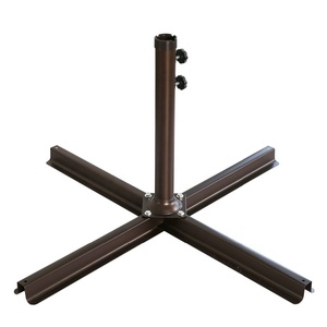 Paraguas voladizo de Metal azul de inclinación Manual moderno de 10 'con Base cruzada para playa, jardín, <span class=keywords><strong>Patio</strong></span>, parque, <span class=keywords><strong>patio</strong></span> trasero, restaurantes, hoteles - Product Image 5