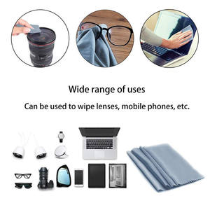 カスタム15 * 18cmマイクロファイバー眼鏡クリーニング布プロモーション銅ロゴ印刷高品質クリーニング布 - Product Image 6