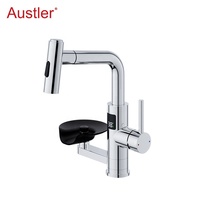 trou tasse rondelle mat noir en acier inoxydable retirer pulvérisateur évier robinet de cuisine avec verre rinceur