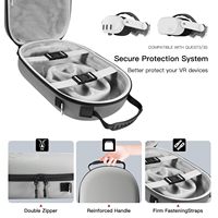 Étui rigide en EVA pour lunettes, sac de rangement pour casque VR, sac de transport anti-chute et anti-rayures pour Meta Quest3/3S, sac de transport VR