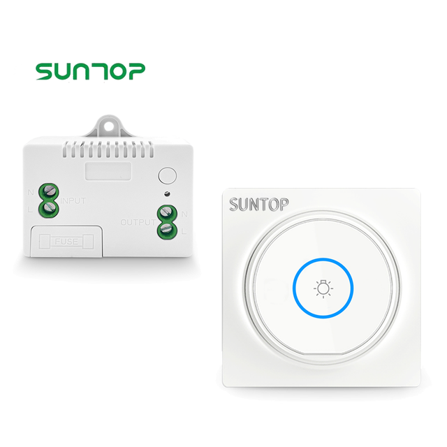 Wireless Kinetic Switch Self-Powered Wall Switch No Battery Lighting Remote Control Electric Switch With RF433 Receiver