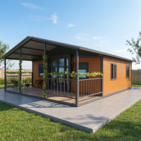 Maison conteneur pliable et extensible de 20, 30 ou 40 pieds, maison modulaire préfabriquée en acier portable, maison à 2, 3, 4 ou 5 chambres