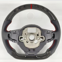 Für VW Golf 7 7.5 GTI Ohne Knopf Carbon-Faser Auto-Lenkrad