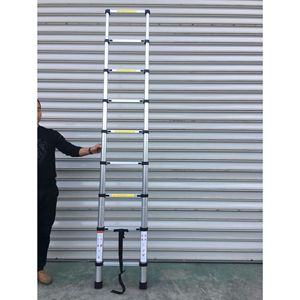 Échelle télescopique mobile robuste pour toiture, pliable et roulante, pour usage domestique - Product Image 6