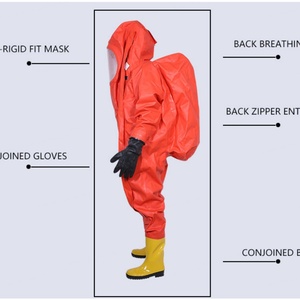 Traje de Seguridad Químico Desechable AmpsafeX de PVC, Totalmente Encapsulado, Resistente al Fuego, Impermeable, Resistente al Calor hasta 800°C, Venta al Por Mayor - Product Image 3