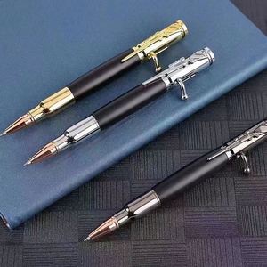 Nouveau stylo bille à mécanisme à ressort en laiton, finition rose doré et gris canon, pour papeterie, fournitures de bureau et scolaires, stylo bille à écriture puissante - Product Image 3