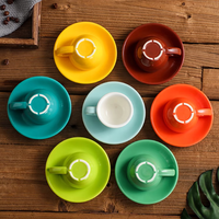 Ensemble de tasses à cappuccino et à latte en porcelaine de style européen 75 ml 150 ml 220 ml Tasse à café expresso pour compétition standard