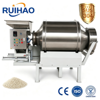 Mélangeur à tambour horizontal pour assaisonnement de snacks, machine de mélange et de séchage automatique 100L 200L 300L