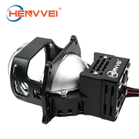 Projecteur LED HENVVEI S3 à double lampe carrée, portée visuelle améliorée