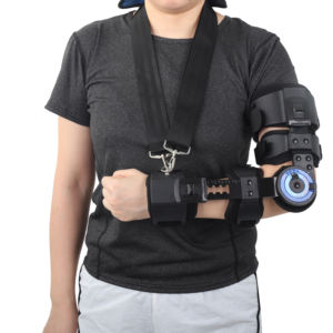 Attelle de coude réglable pour la rééducation postopératoire avec support de protection, orthèse de coude - Product Image 4