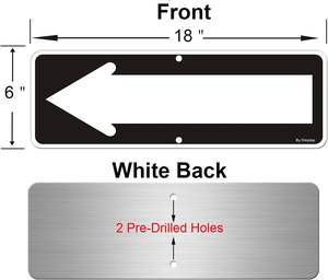 4x16 بوصة ألمنيوم عاكس-علامة الشارع-مخصص-لوحات لافتات اسم الشارع - Product Image 4