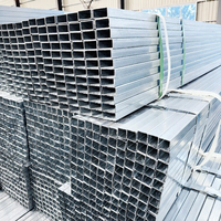 Penjualan Langsung Pabrik Pipa Persegi Panjang GI Pra-Galvanis 50x100mm X Tebal 2mm Q195 Q235 Q345 Hollow Section RHS Scaffolding PIPE