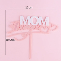 10 pièces/sac meilleure maman jamais bannière maman votre règle ballons marguerite gâteau Topper ensemble pour la décoration de la fête des mères heureuse