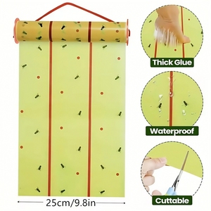 Trampa Adhesiva de Papel para Moscas, Rollo de Gel para Control de Moscas de Ganado, Trampa de Pegamento Fuerte y Eficiente - Product Image 3