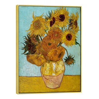 Vente en gros d'art mural encadré en plastique, grandes impressions sur toile, fleurs Art Déco, art mural suspendu, Vincent Van Gogh, salon, chambre, maison