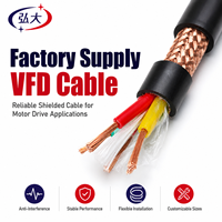 Cable VFD BPYJVP Personalizado Directo de Fábrica, Doble Blindaje, Baja Capacitancia, para Motor Inversor Industrial