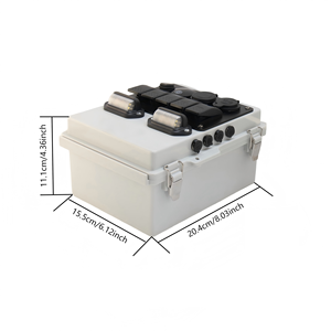 Panneau de commutation à bascule LED 12V 5 gangues, boîte de commande multifonction avec prises, matériau ABS, indice de protection IP65 pour utilisation en intérieur - Product Image 2