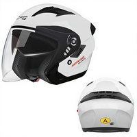 Casco de Motocicleta Eléctrico con Certificación 3C, Media Cara, Carcasa de ABS, Certificación DOT, Color Personalizado, Espuma Cómoda y Ventilada