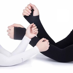 أكمام واقية من الشمس للرجال والنساء، أكمام ذراع حريرية من النايلون للصيف، حماية من الأشعة فوق البنفسجية أثناء القيادة والرياضات الخارجية - Product Image 3