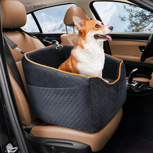 Asiento Elevador de Lujo Personalizado para Perros, Ecológico, de Poliéster, Relleno de Algodón, con Cinturón de Seguridad, Cama de Viaje para Asientos Tipo Cubeta, para Animales Pequeños, Sólido - Product Image 6