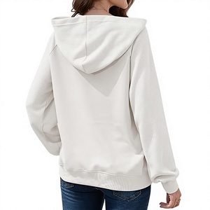 Unisex <b>White</b> Dinosaur Print Hooded Sweatshirt Long Oversized Casual Pocket Hoodie Knitted Cotton French Terry Autumn Wear - Product Image 4