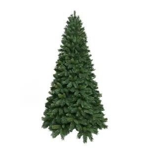 新设计尖头平头混合树装饰圣诞树人造聚氯乙烯7英尺10英尺室内圣诞树