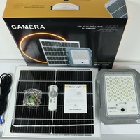 Foco Solar LED de Alta Calidad a Precio Razonable, Luz Brillante de Seguridad para Pared con Carcasa, Cámara 1440P con Grabación de Video HD para Tienda y Exteriores