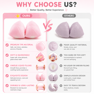 Juguete Blandito de Alta Calidad en Oferta, Juguete Antiestrés de TPR Rosa Zongzi Barato para Niños - Product Image 3