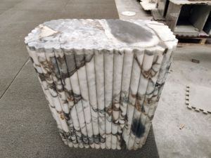 Alta qualità di lusso moderna <span class=keywords><strong>pietra</strong></span> naturale 10 posti sala da pranzo mobili quadrato Breccia Grigio alto marmo tavolo da pranzo - Product Image 5